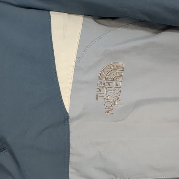 The North Face HyVent Hooded Lightweight Jacket Blue White Size Medium - Picture 4 of 16